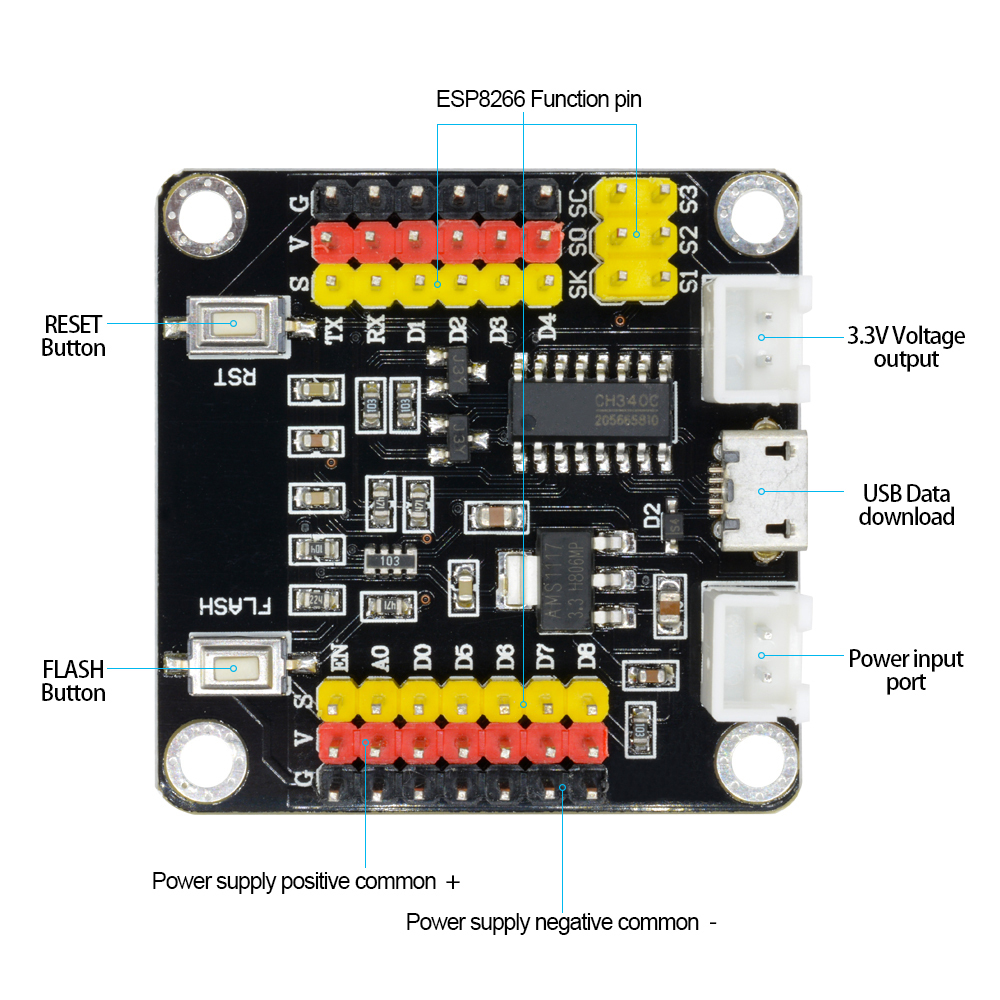 Smart Home Esp8266 - DM قوي ESP8266 ESP-12E اللاسلكية واي