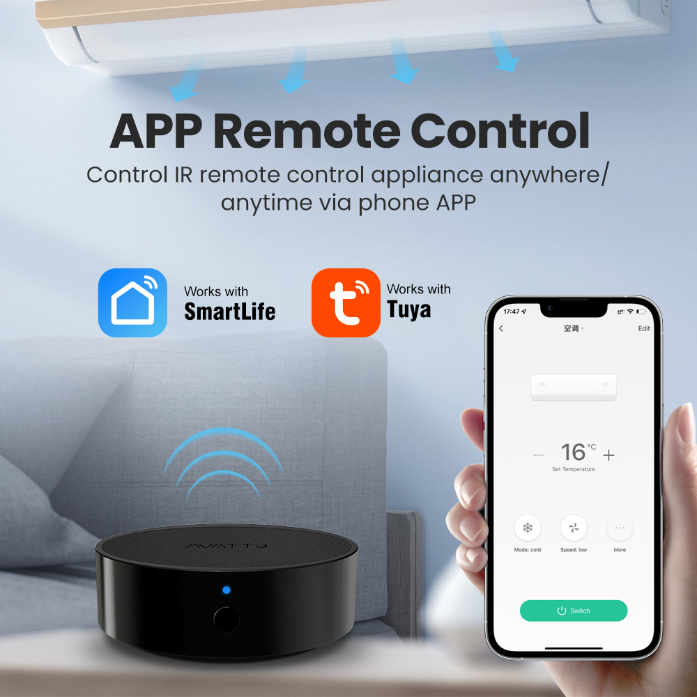 AVATTO Tuya WiFi IR التحكم عن  - مراجعة Smart Home Lg وسعره