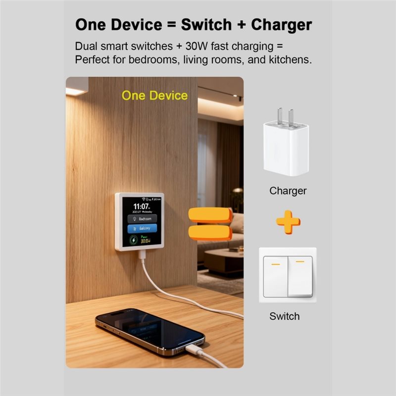 مجموعة بالجملة: مفتاح ذكي بشاش - مراجعة Smart Home Remote Control وسعره