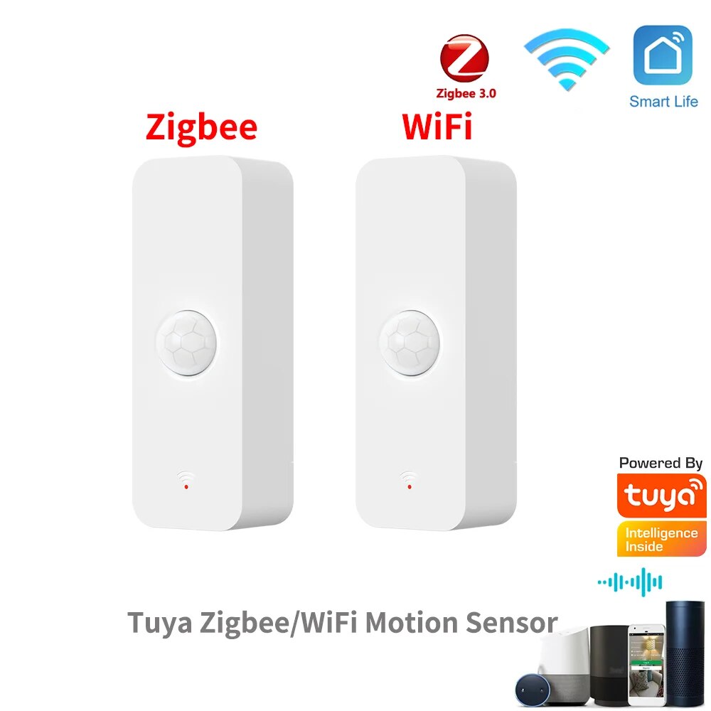 Tuya WiFi Zigbee PIR محس حركة  - مراجعة Smart Home Certification وسعره