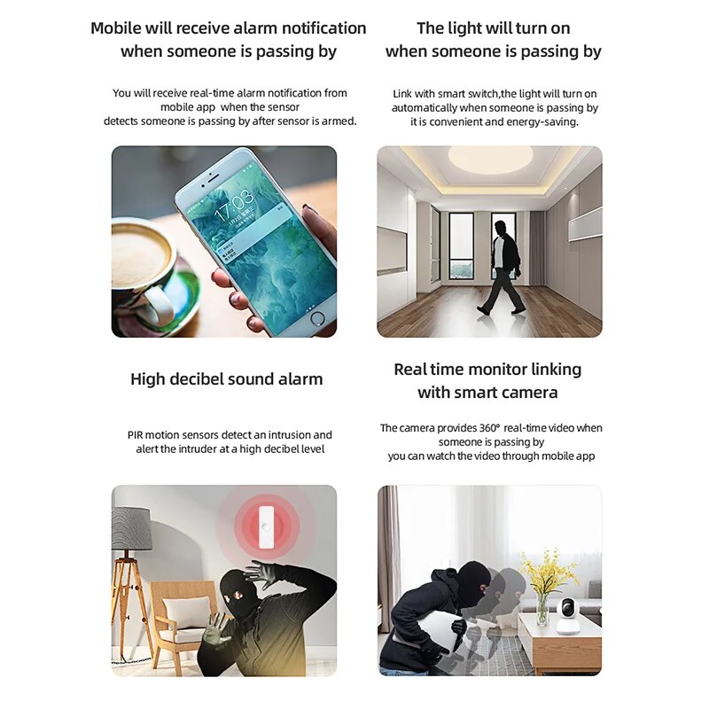 Tuya WiFi Zigbee PIR محس حركة  - مراجعة Smart Home Certification وسعره