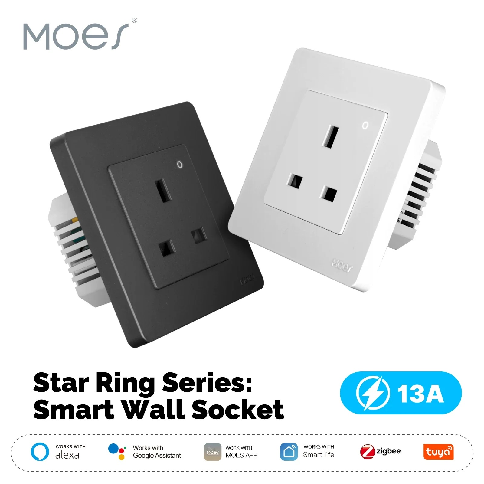 مقبس ذكي MOES Tuya ZigBee مدمج - مراجعة Smart Home Energy App وسعره
