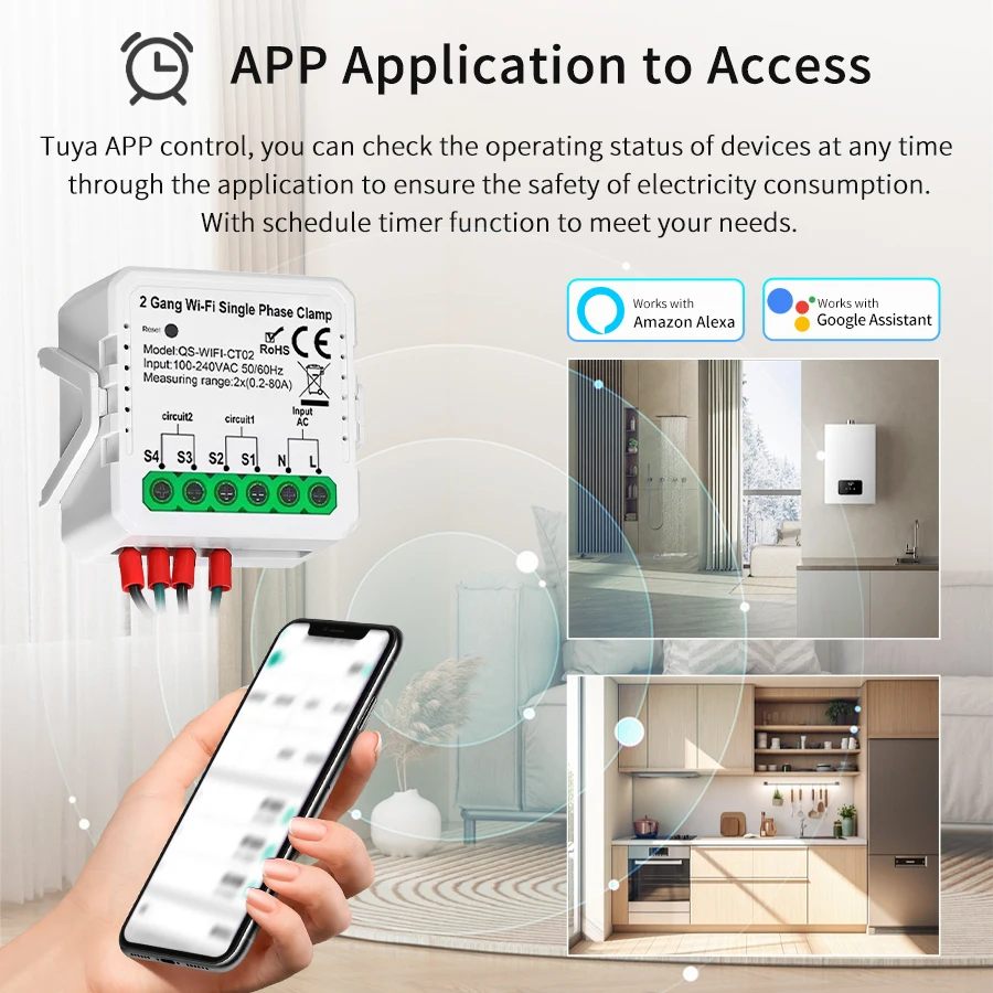 Tuya الذكية مقياس الطاقة واي ف - مراجعة Smart Home Energy App وسعره