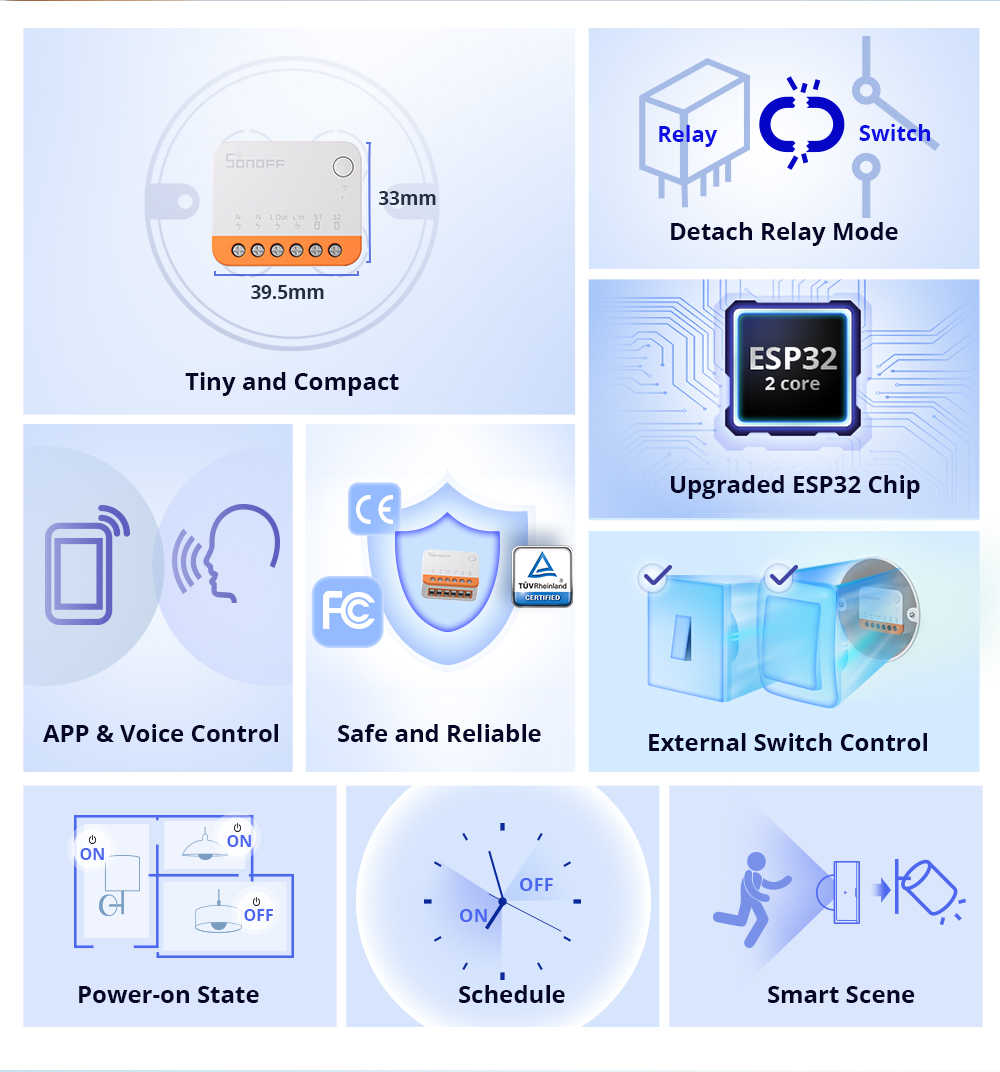 مفتاح ذكي واي فاي Sonoff Mini  - مراجعة Smart Home Remote Control وسعره